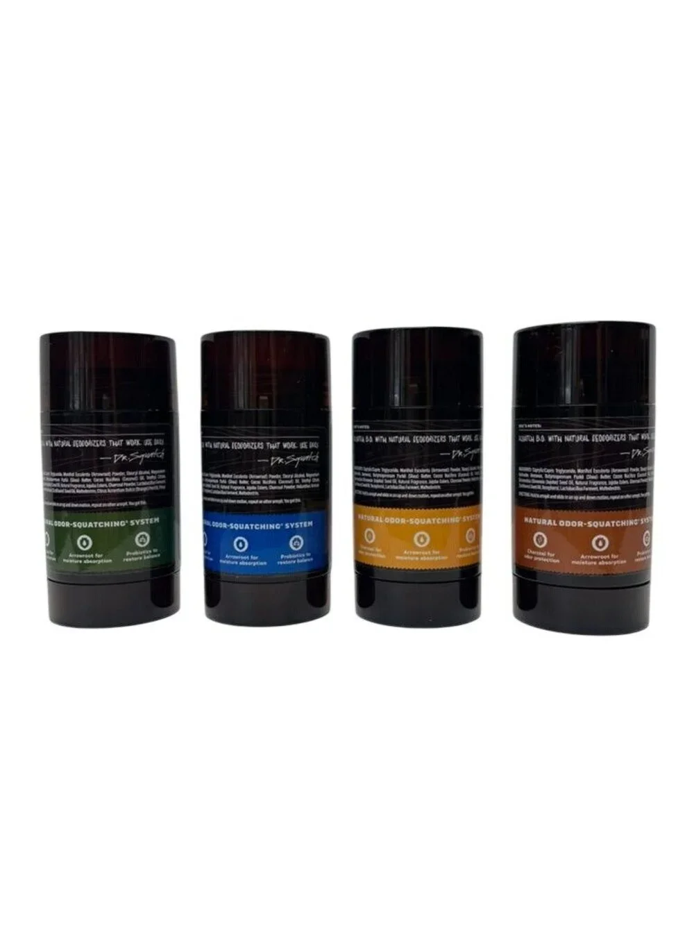 Dr. Squatch Natural Deodorant Bundle Pine Tar Fresh Falls Summer Citrus Bourbon - Picture 2 of 2